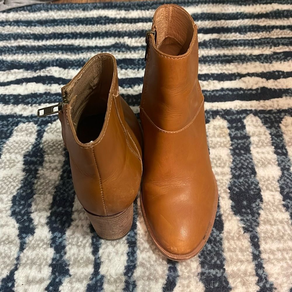 Madewell Becca leather English Saddle boots